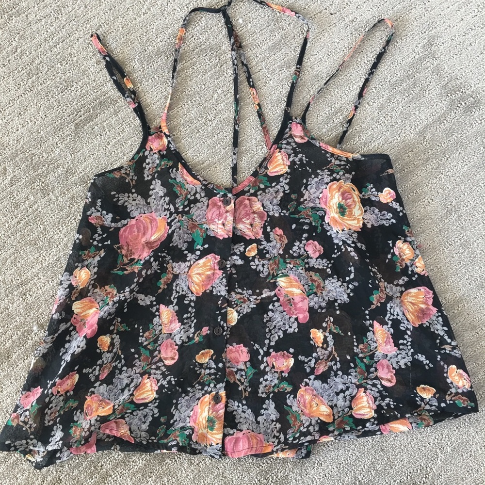 Floral Sheer Top